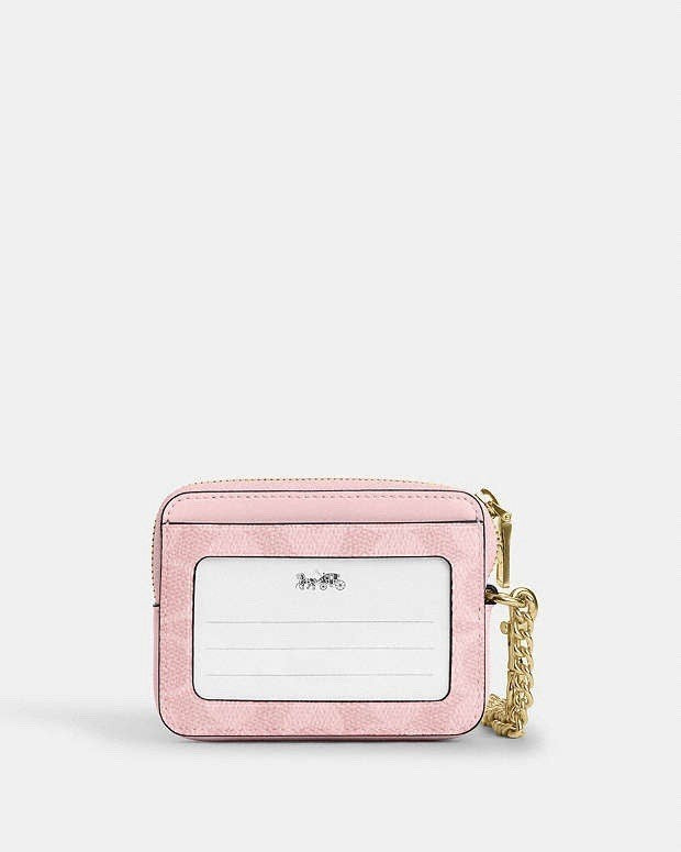 Coach zip card case