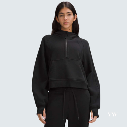 Brand new black lululemon scuba oversized half zip hoodie