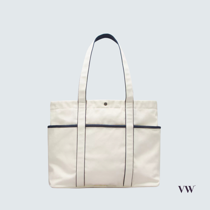 Lululemon Daily Multi-Pocket Canvas Tote Bag blue