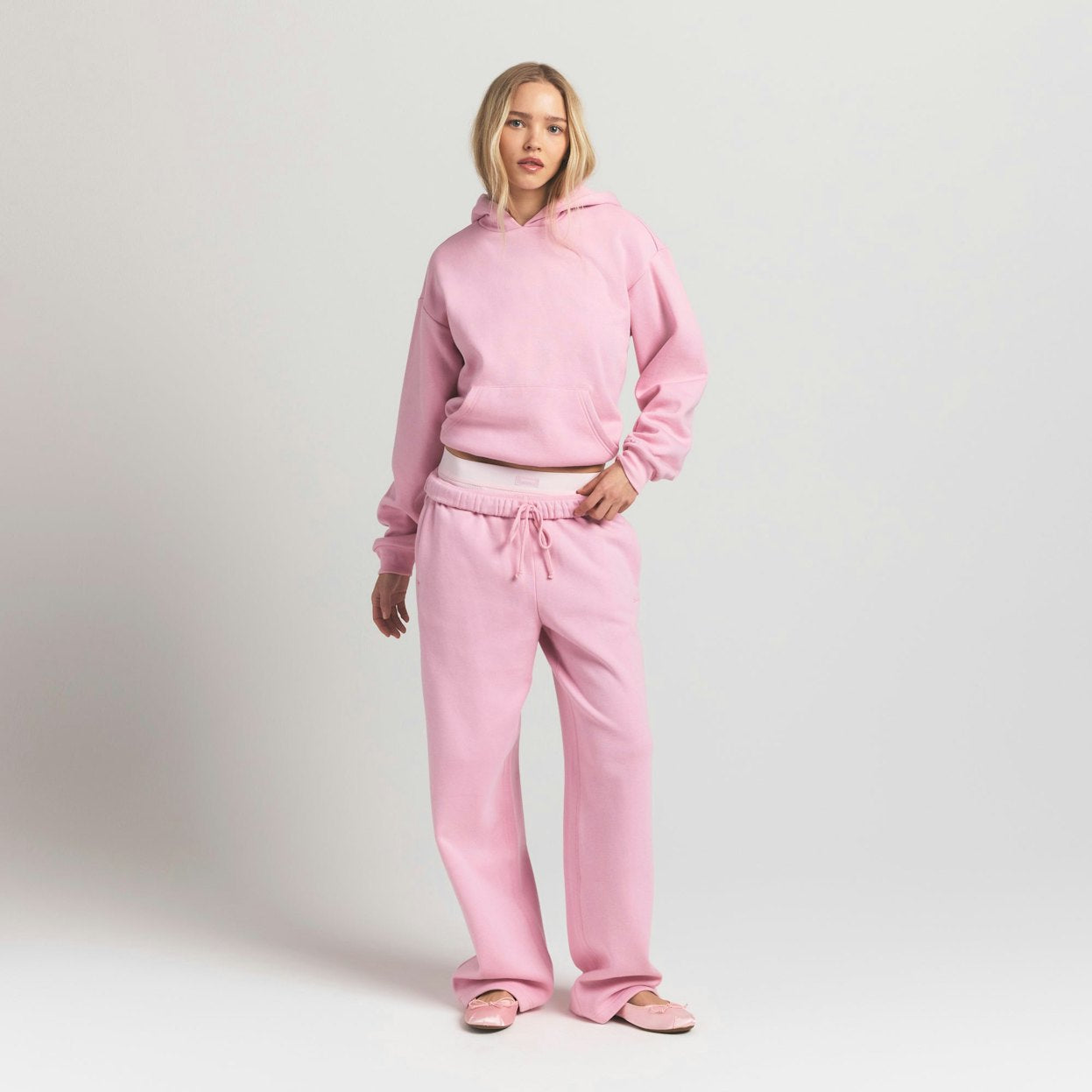 skims hoodie pink