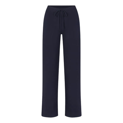 Skims straight leg pant cherry navy
