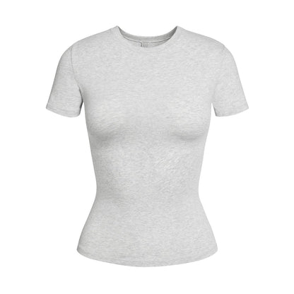 Skims light heater gray t shirt