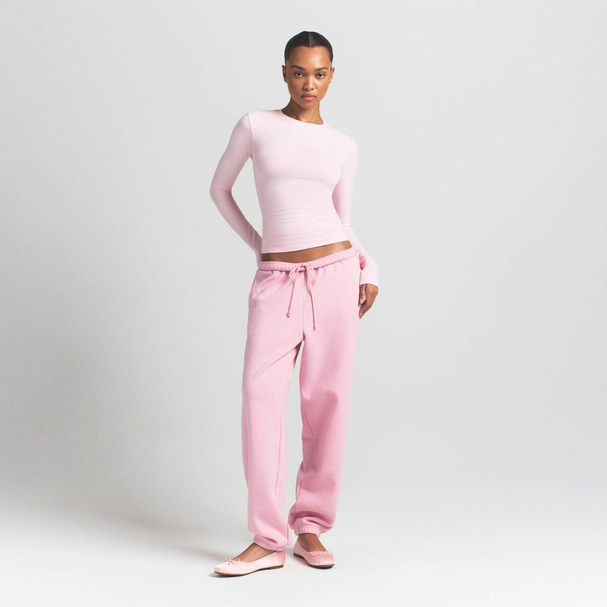 Skims cherry blossom long sleeve t shirt