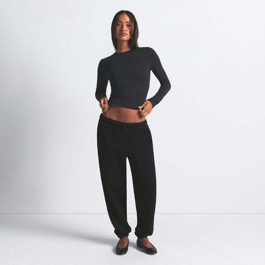 Skims dark gray long sleeve t shirt