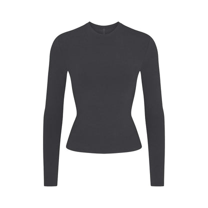 Skims dark gray long sleeve t shirt