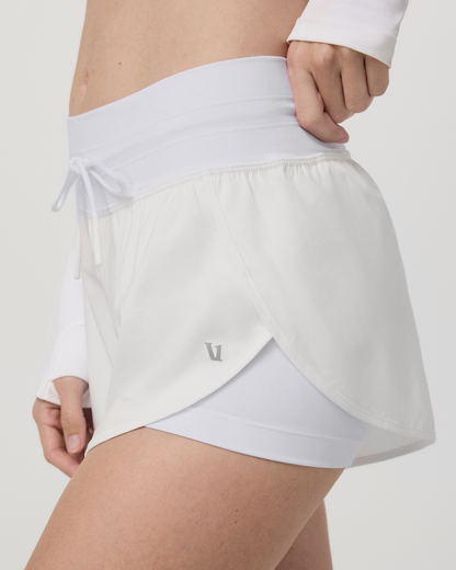 Vuori Daily speed shorts white