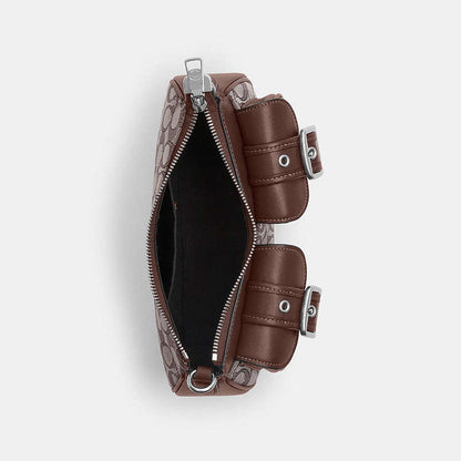 Coach Ashton baguette bag signature jacquard