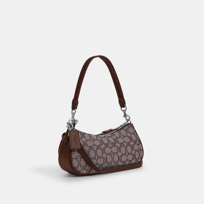 Coach Ashton baguette bag signature jacquard