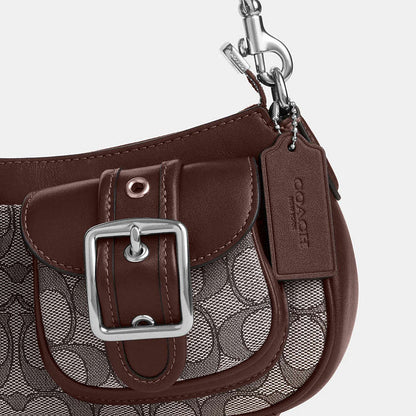 Coach Ashton baguette bag signature jacquard
