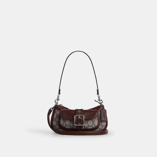 Coach Ashton baguette bag mini jacquard
