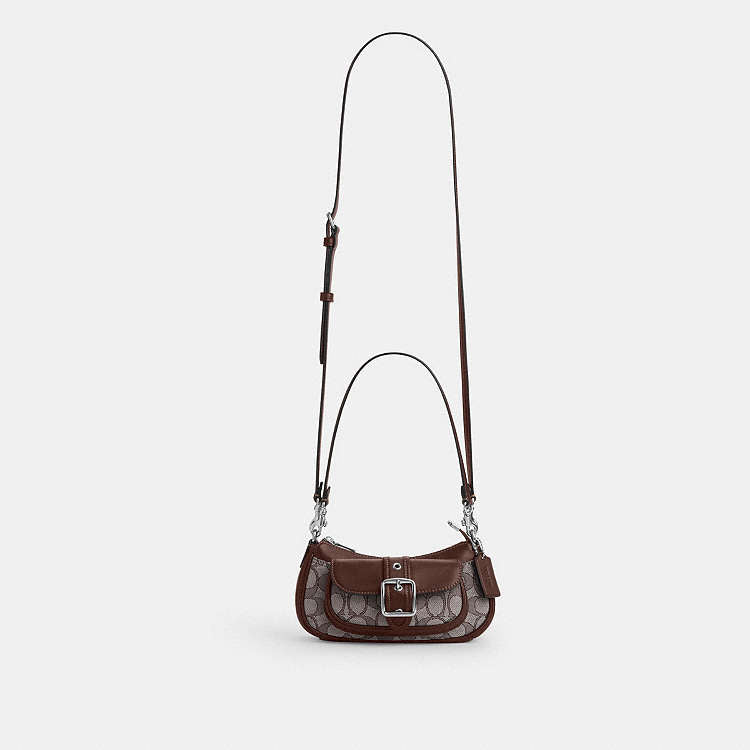 Coach Ashton baguette bag mini jacquard