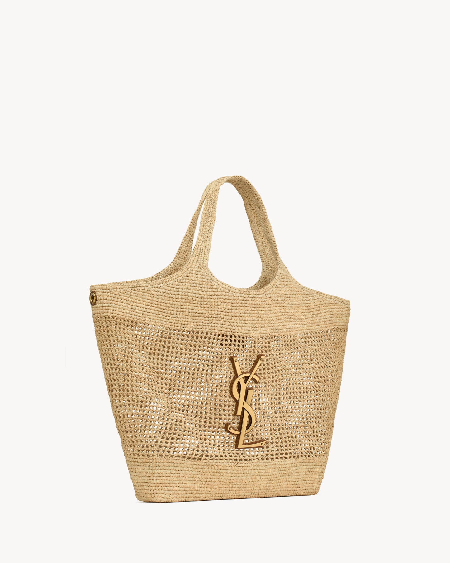 Saint Laurent icare raffia tote