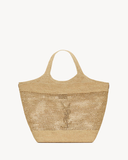 Saint Laurent icare raffia tote