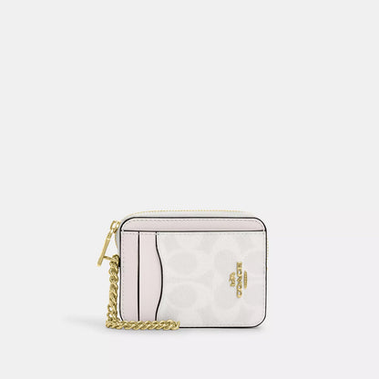 Coach zip card case