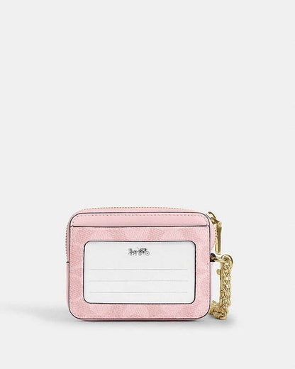 Coach zip card case